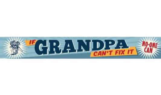 If Grandpa Cant Fix It No One Can Wooden Shelf Block