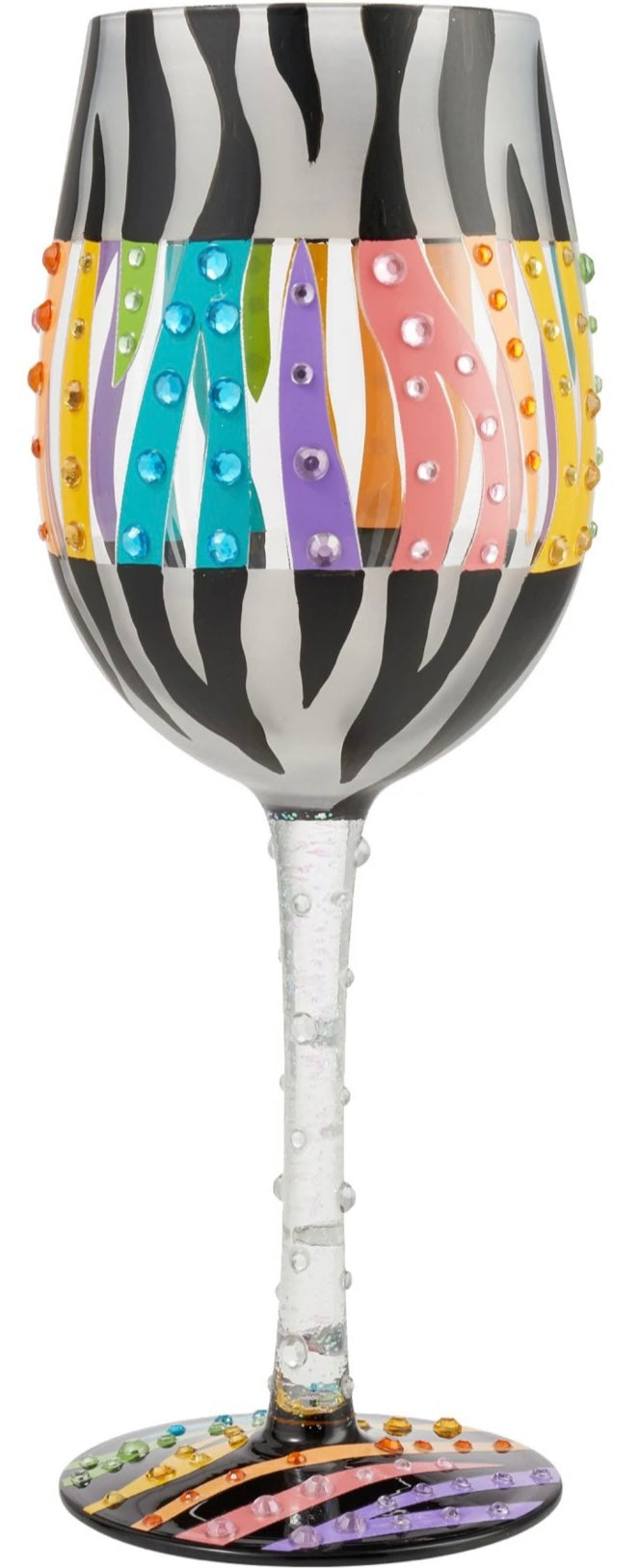 “LOVE YOUR STRIPES” Lolita Wine Glass