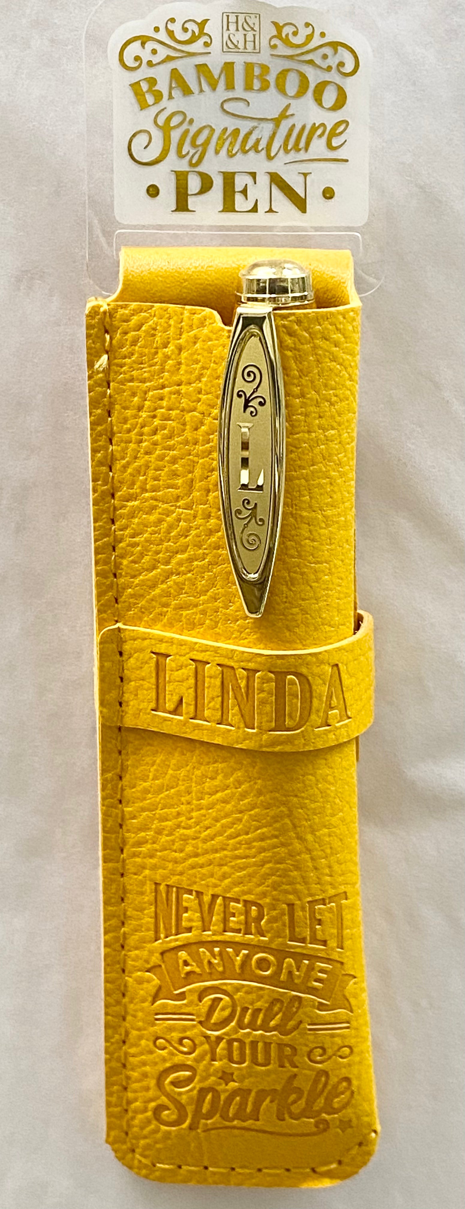 Linda Bamboo Name Pen