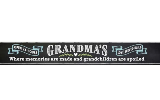 Grandma's Where Memories Are Made And Grandchildren Are Spoiled Wooden Shelf Block