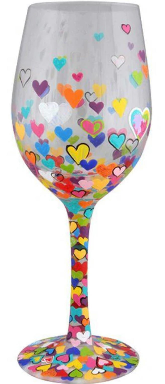 “Hearts-A-Million” Lolita Wine Glass