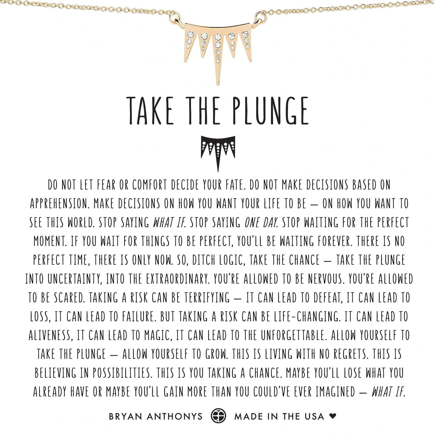 Take The Plunge Bryan Anthony’s Necklace