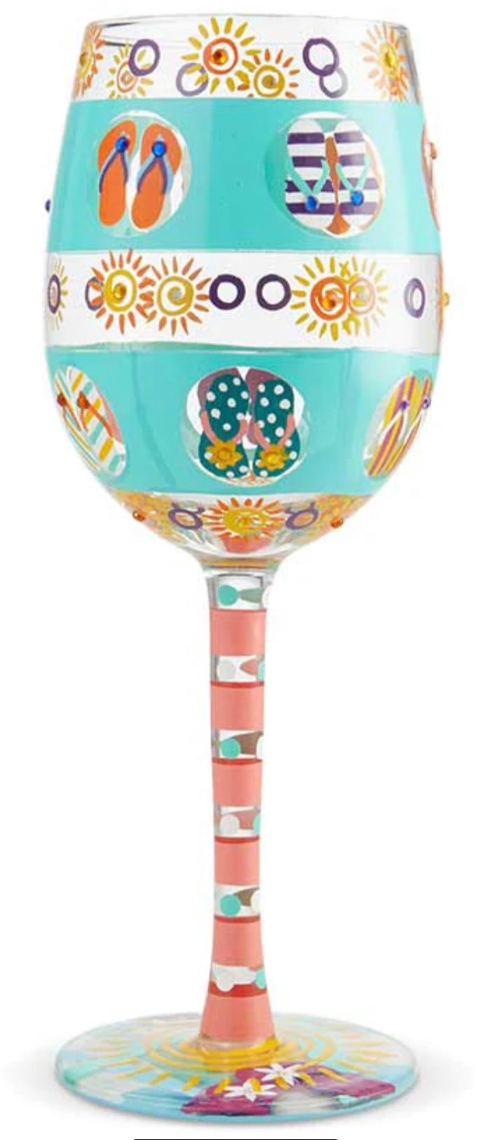 “FLIP FLOP DAYS” Lolita WINE GLASS