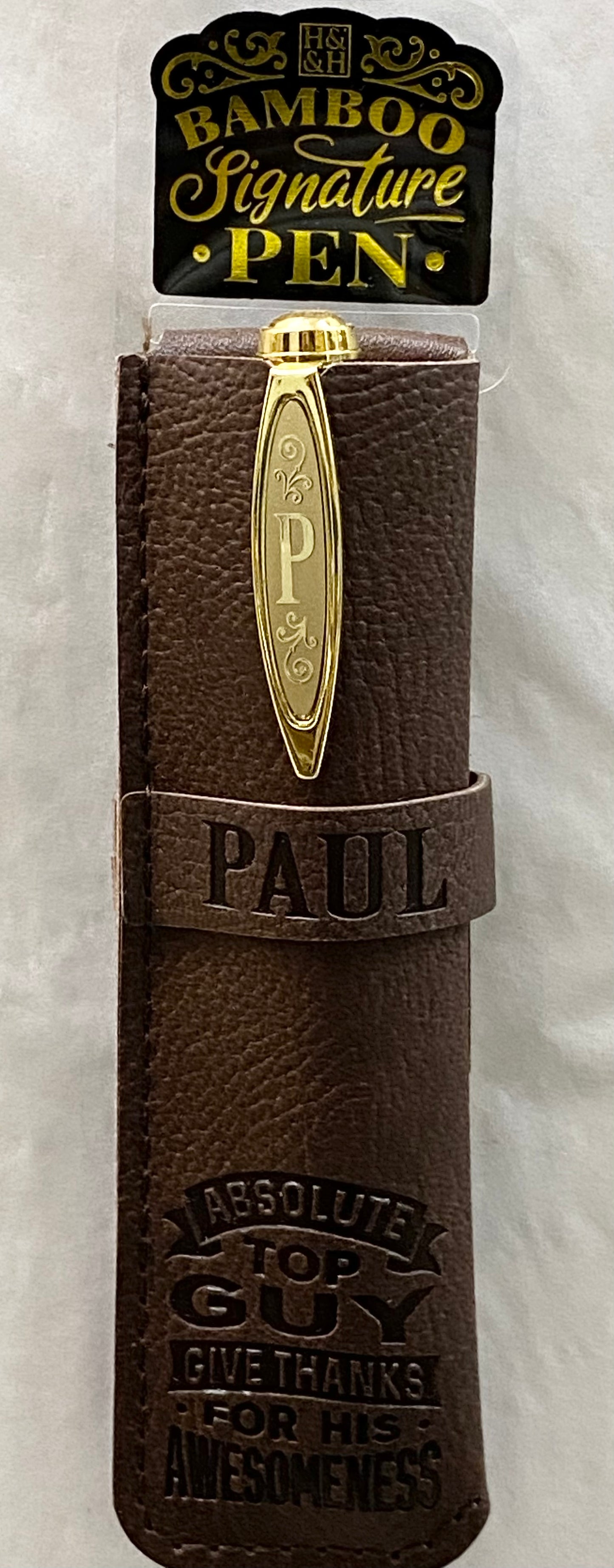 “Paul” Bamboo Name Pen