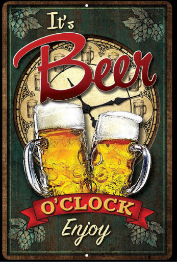Beer o’clock Tin Sign
