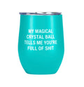 CRYSTAL BALL INSULATED WINE GLASS