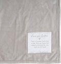 Love You Sister Royal Plush Blanket Gray