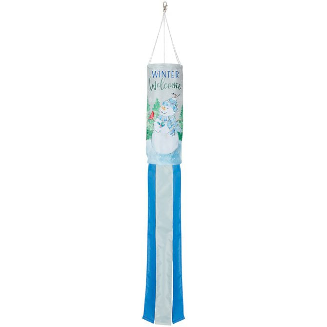 Water Color Snowman WindSock