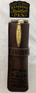 Jason Bamboo Name Pen