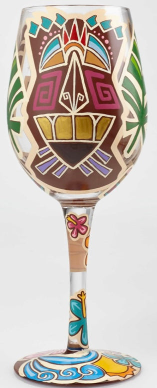 “Tiki” Lolita Wine Glass