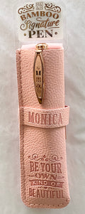 Monica Bamboo Name Pen