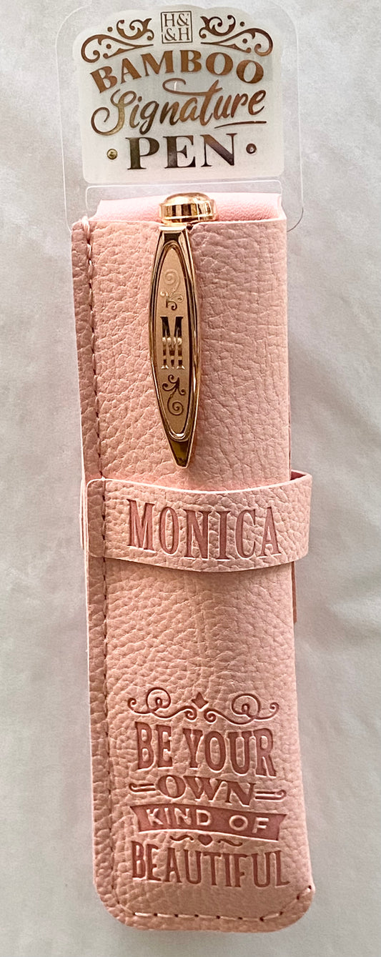 “Monica” Bamboo Name Pen