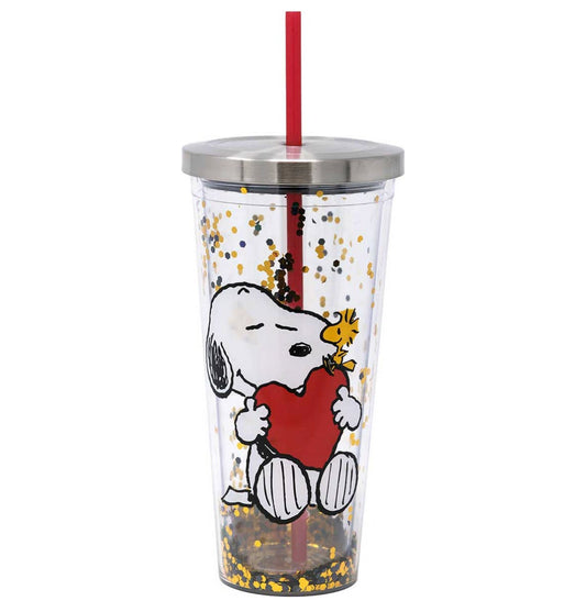Snoopy Glitter Cup