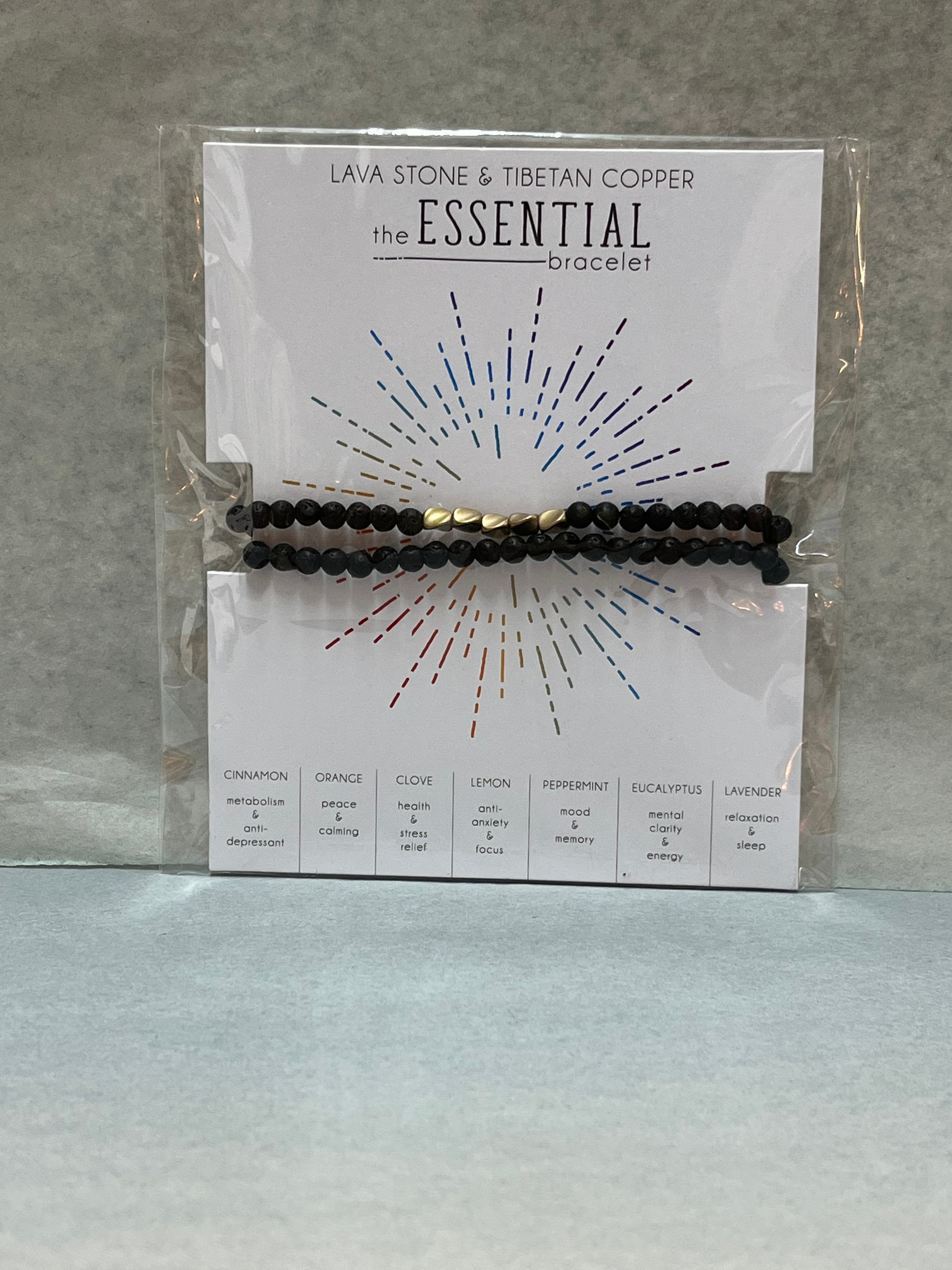 Lava Stone & Tibetan Copper Essential Bracelet
