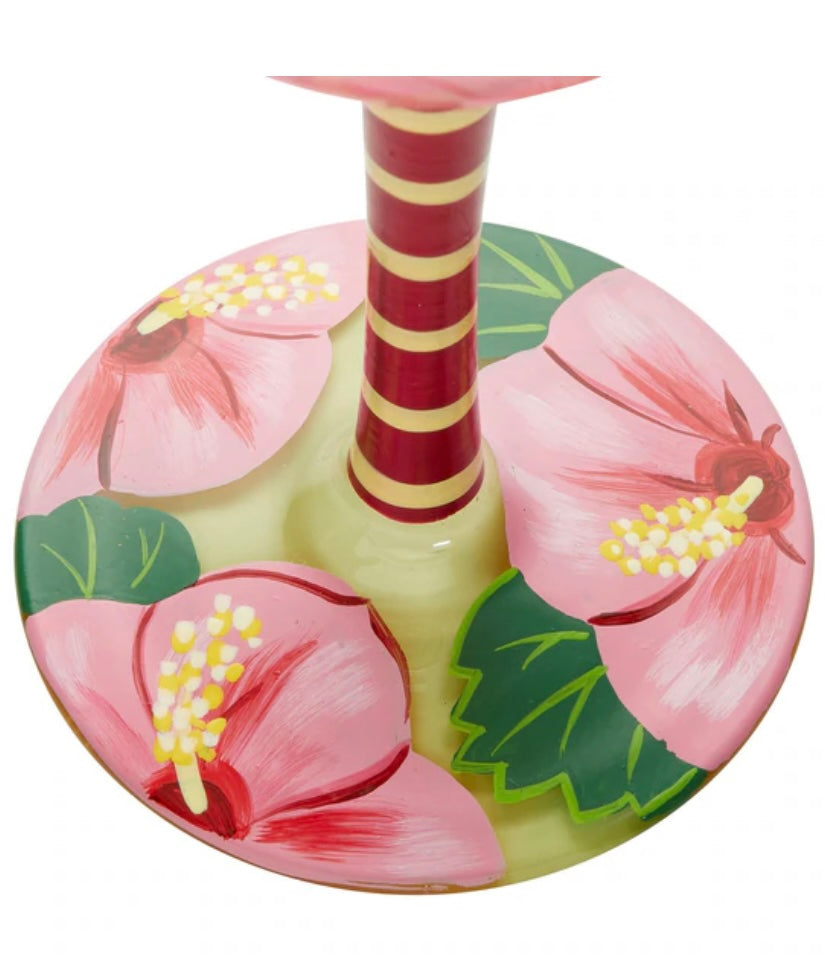 “HIBISCUS DREAMS” Lolita Wine Glass