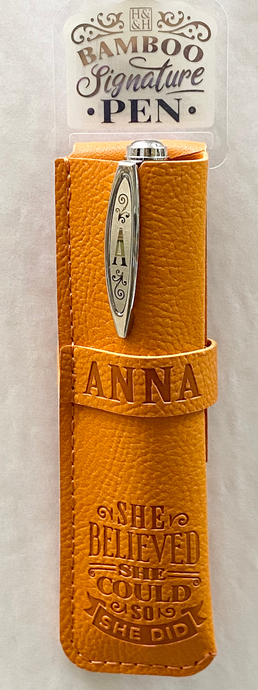 “Anna” Bamboo Name Pen
