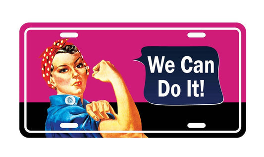 Rosie the Riveter We Can Do It License Plate