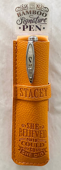 Stacey Bamboo Name Pen