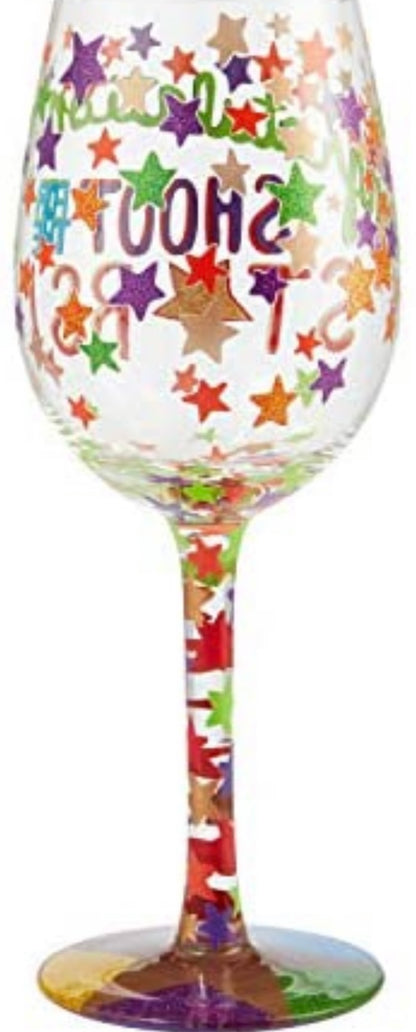 “Shoot For The Stars” Lolita Wine Glass