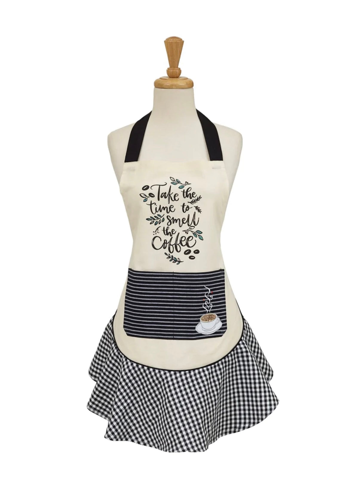 Coffee Time Embellished Apron