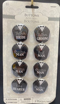 Groom Party Buttons