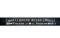 House Rules Wooden Shelf Block