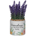 Grandma Planter With Artificial Flowers