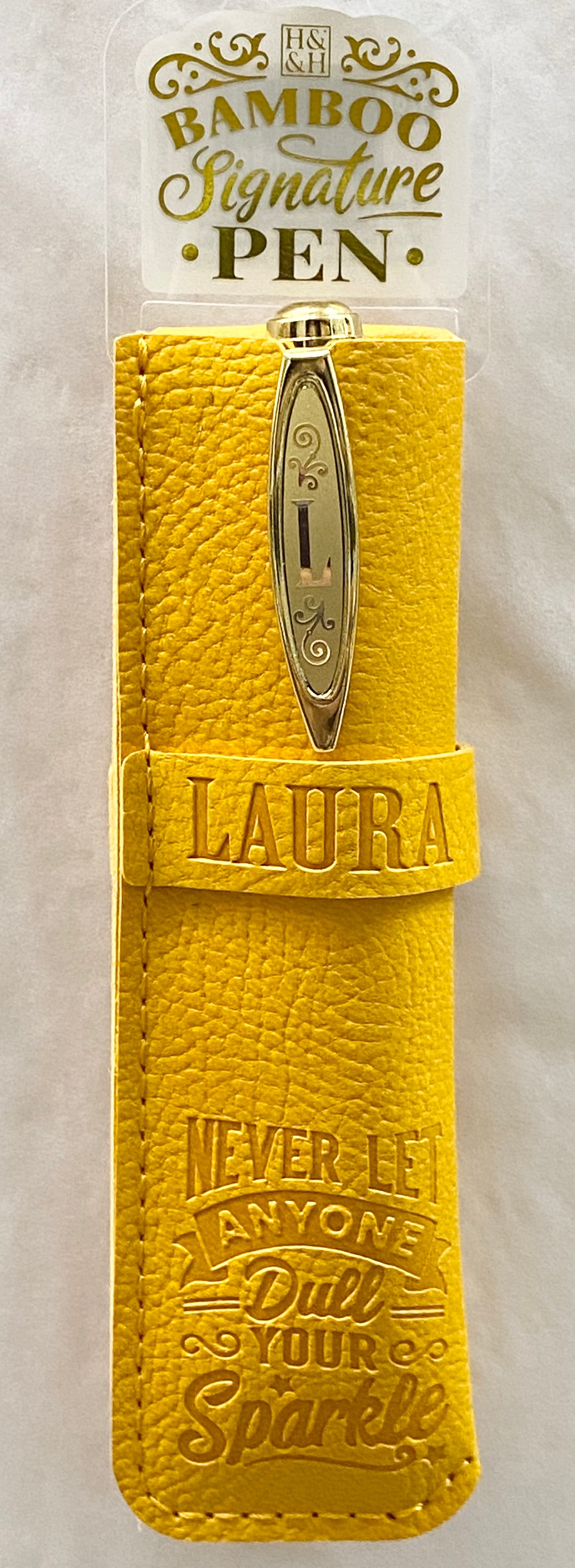 Laura Bamboo Name Pen
