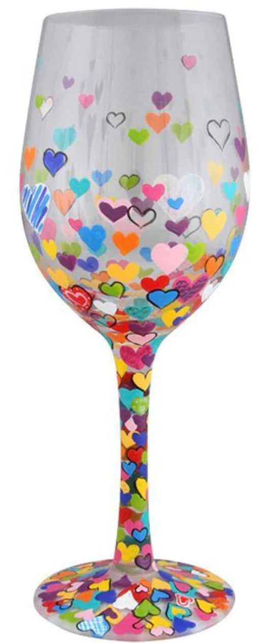 “Hearts-A-Million” Lolita Wine Glass