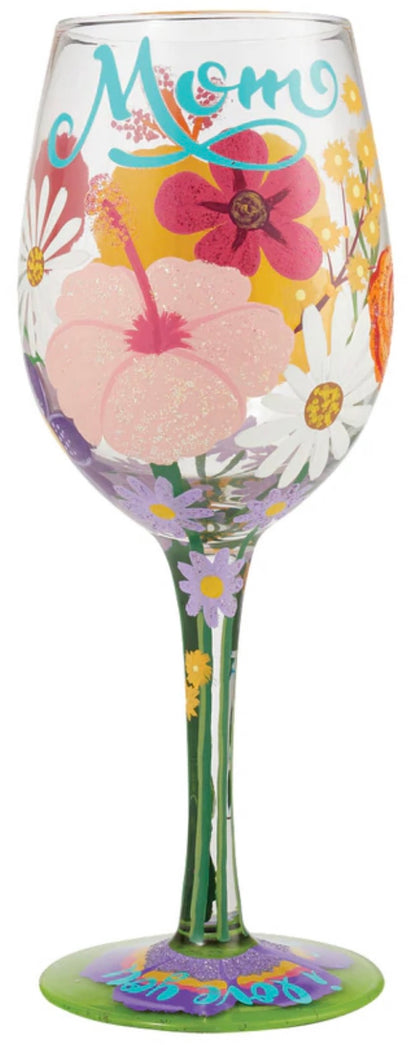 “I Love You Mom” Lolita Wine Glass