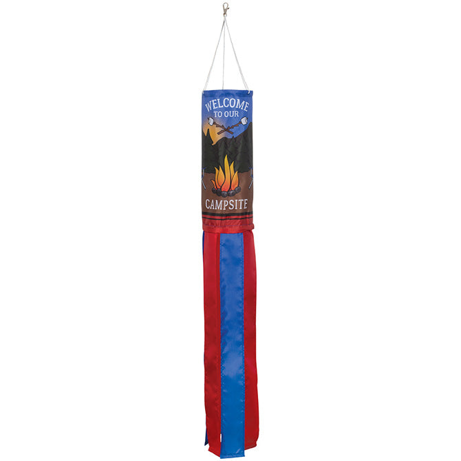 Welcome To Our Campsite WindSock