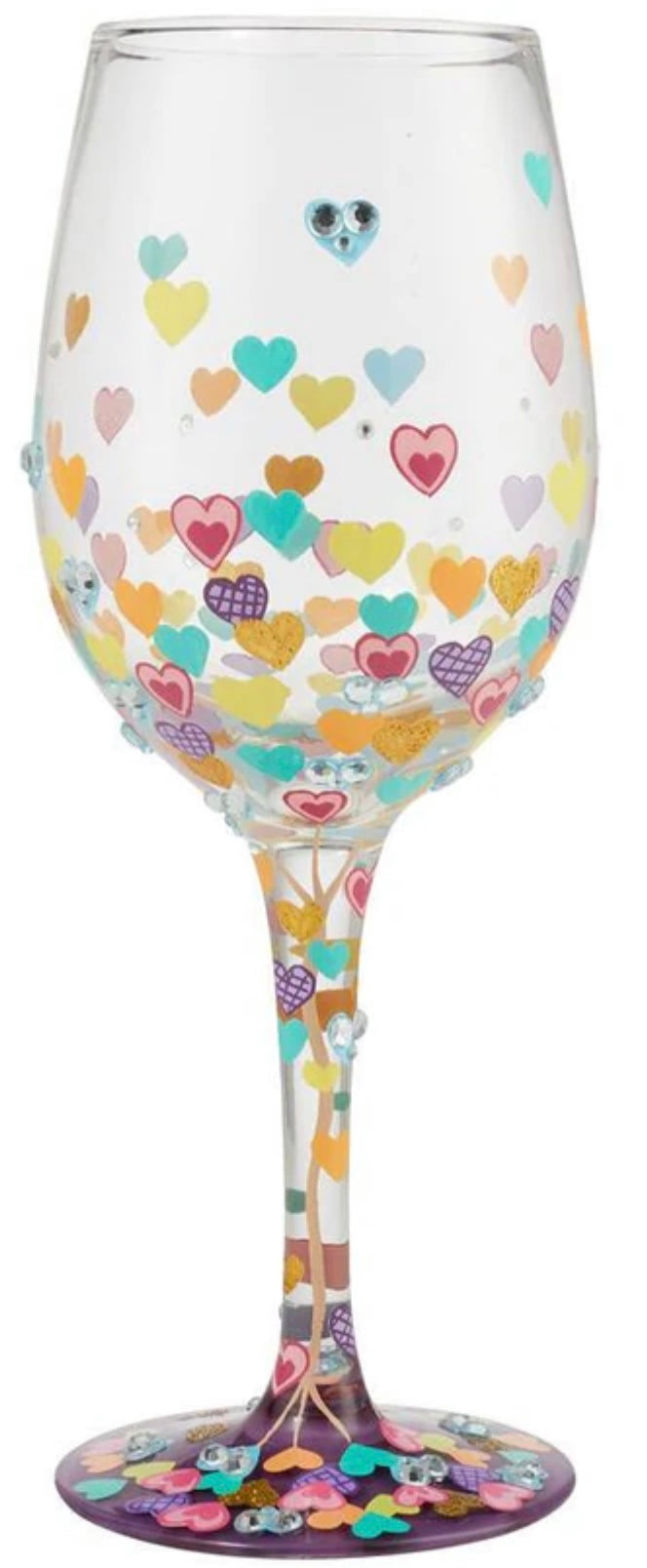 “Hearts A Million Too” Lolita Wine Glass