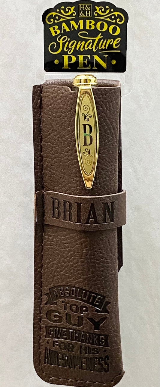 “Brian” Bamboo Name Pen