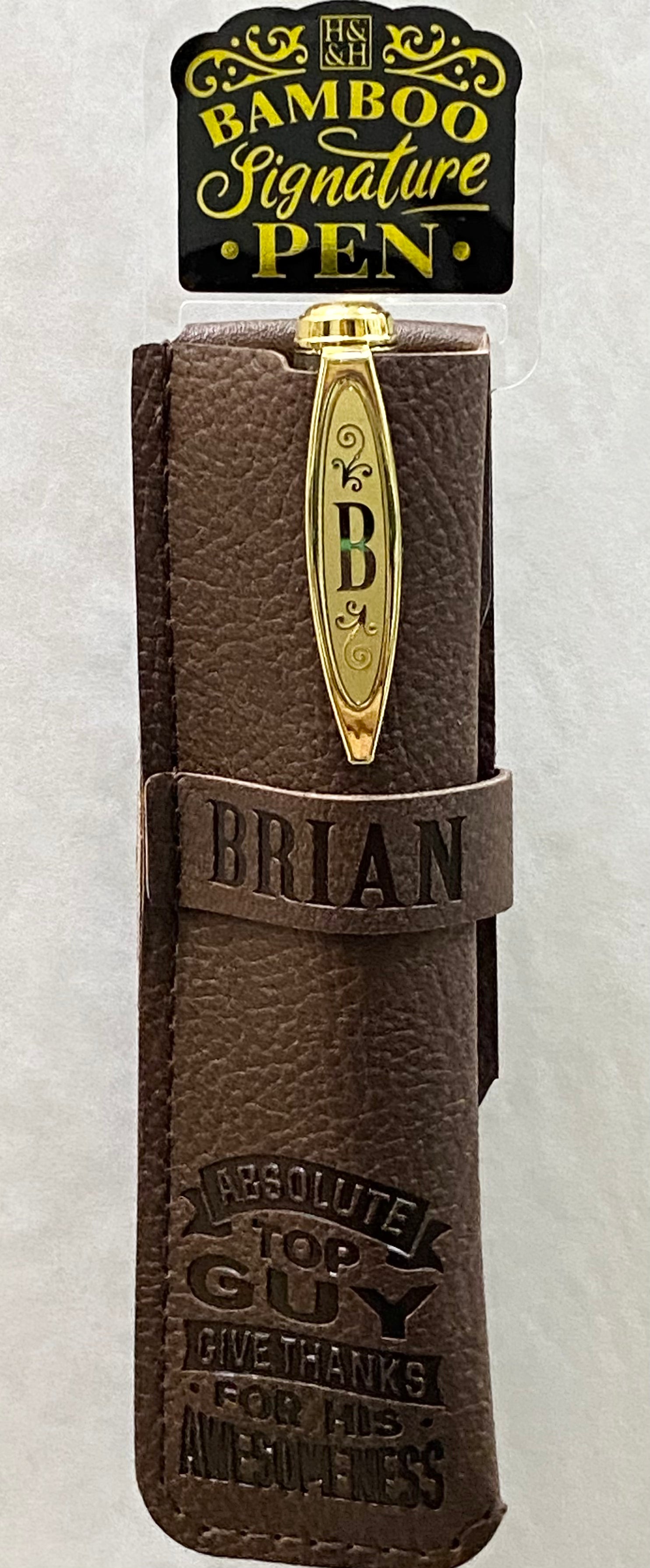 Brian Bamboo Name Pen