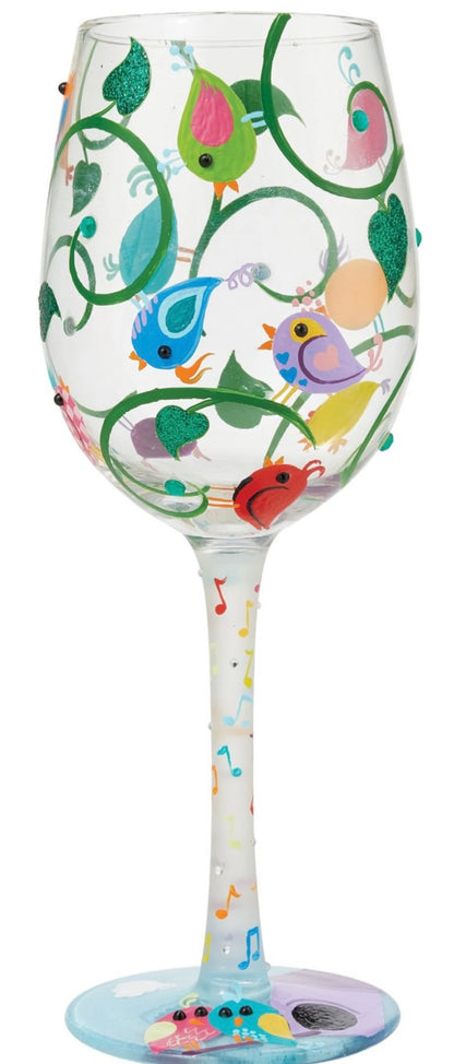 “SONG BIRDS” Lolita Wine Glass