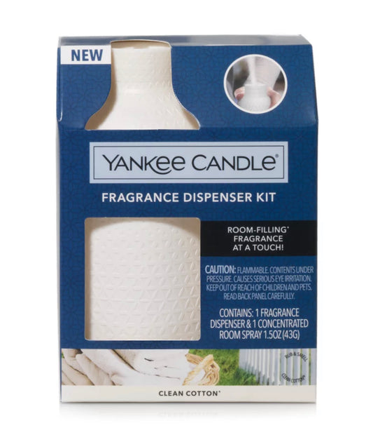 Yankee Candle Clean Cotton Fragrance Dispenser Kit