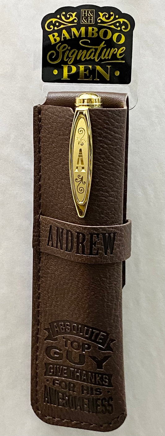 “Andrew” Bamboo Name Pen