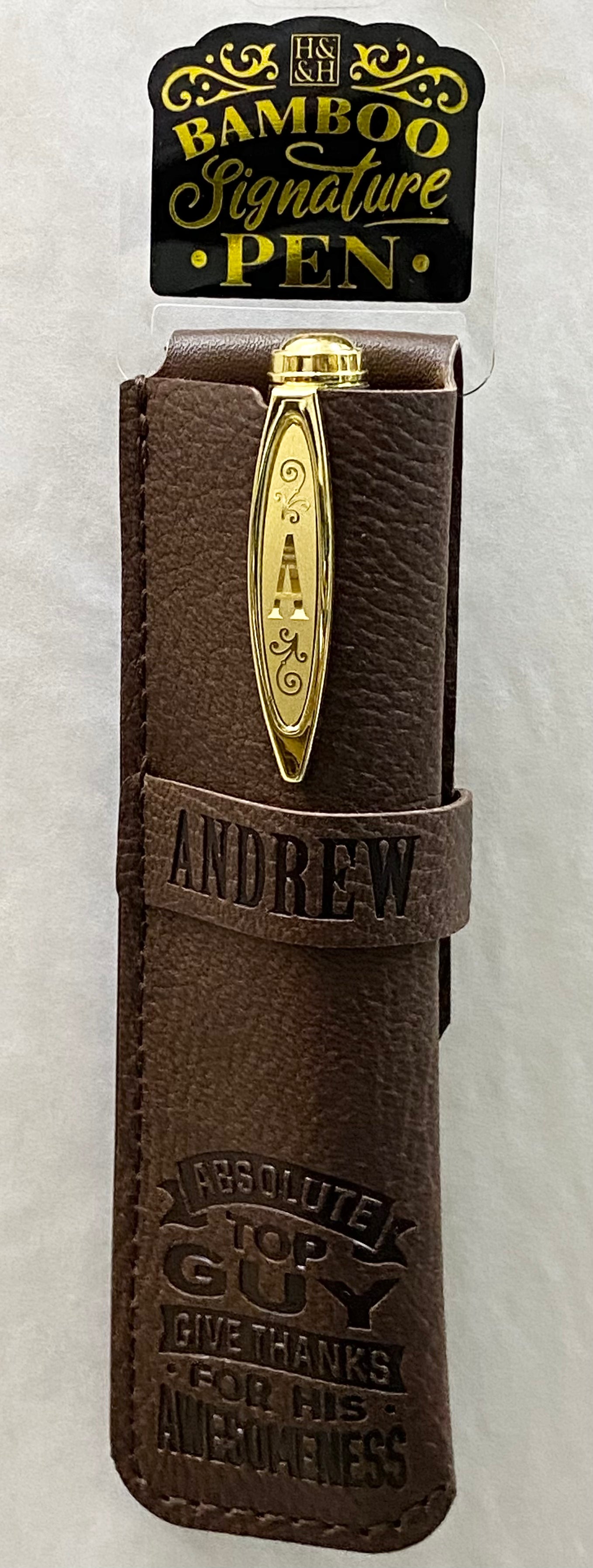 Andrew Bamboo Name Pen