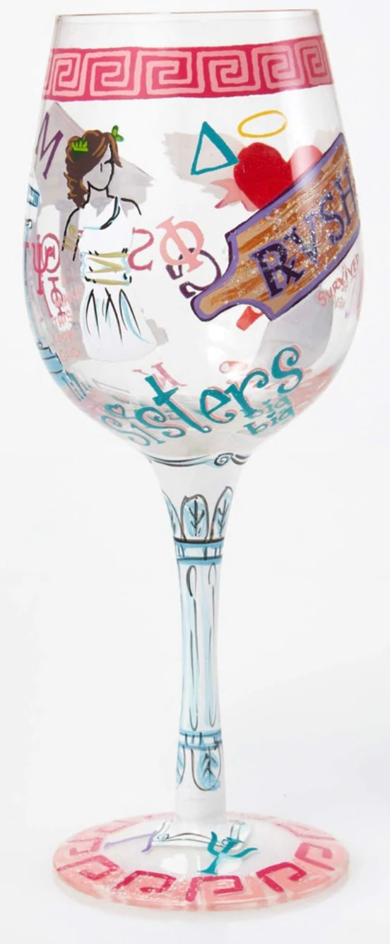 “Sorority Girl” Lolita Wine Glass