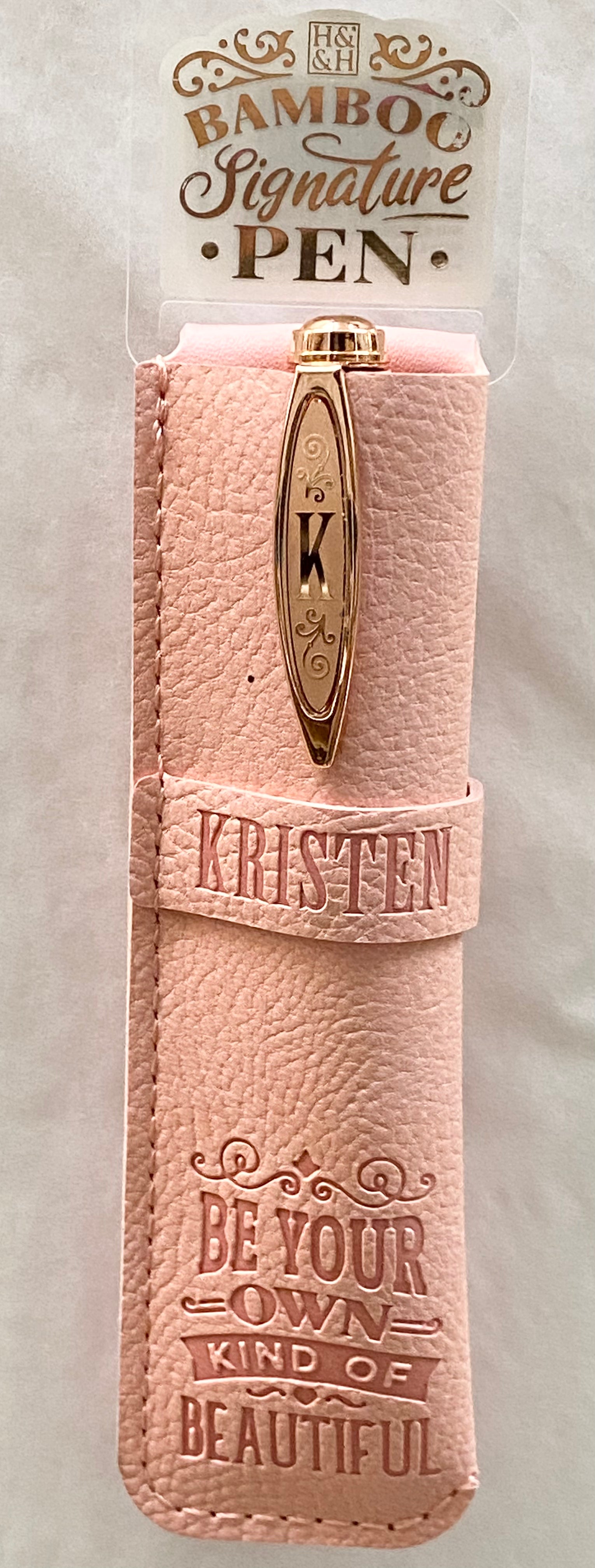 Kristen Bamboo Name Pen