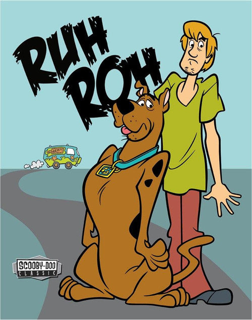 Scooby Doo Ruh Roh Tin Sign