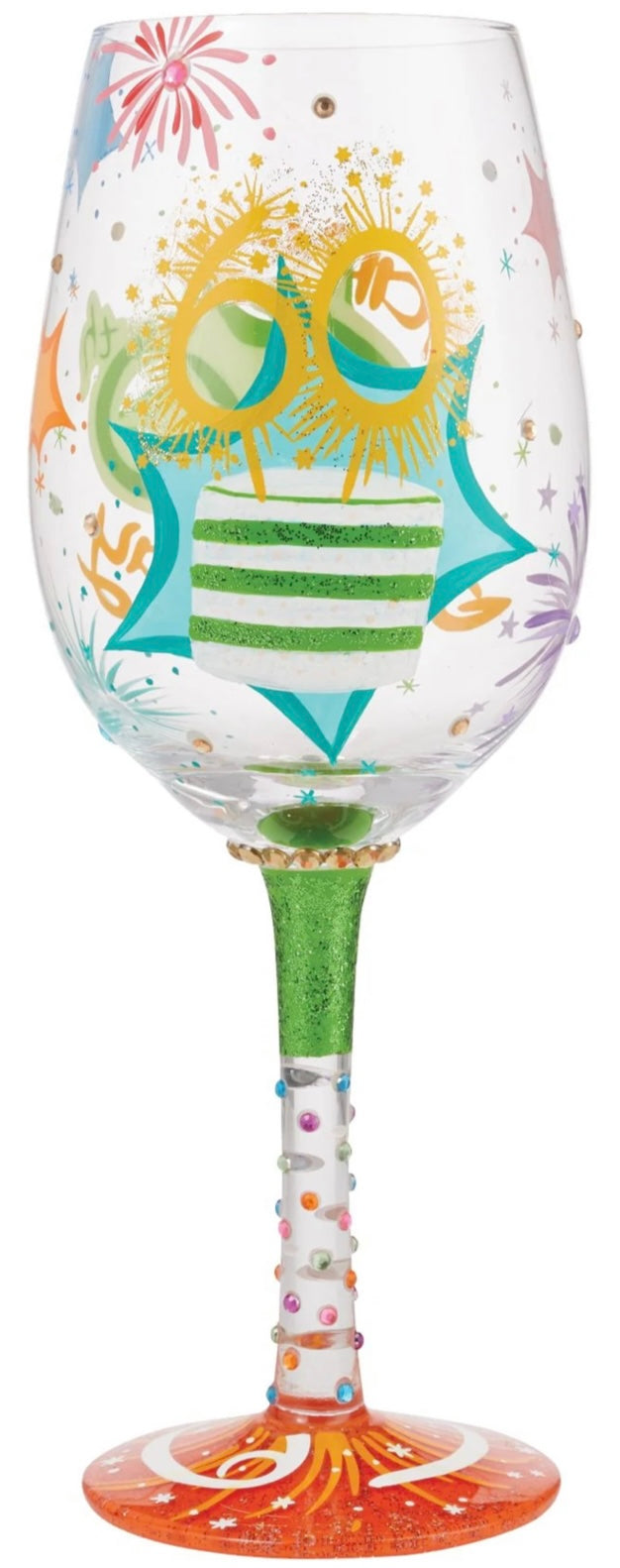 60th Birthday Lolita Wine Glass