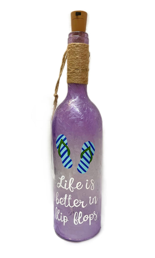 Life Is Better In Flip Flops Light Up Bottle
