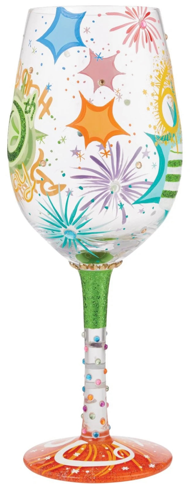 60th Birthday Lolita Wine Glass