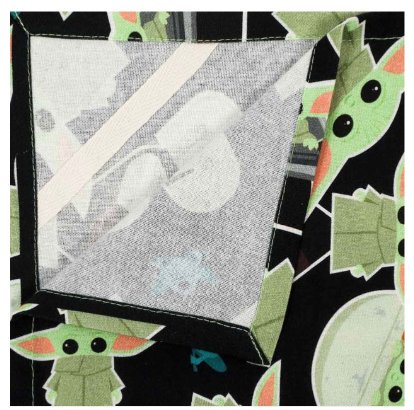 STAR WARS THE MANDALORIAN GROGU BLACK TEA TOWEL