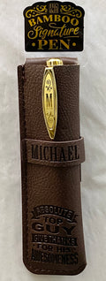 Michael Bamboo Name Pen