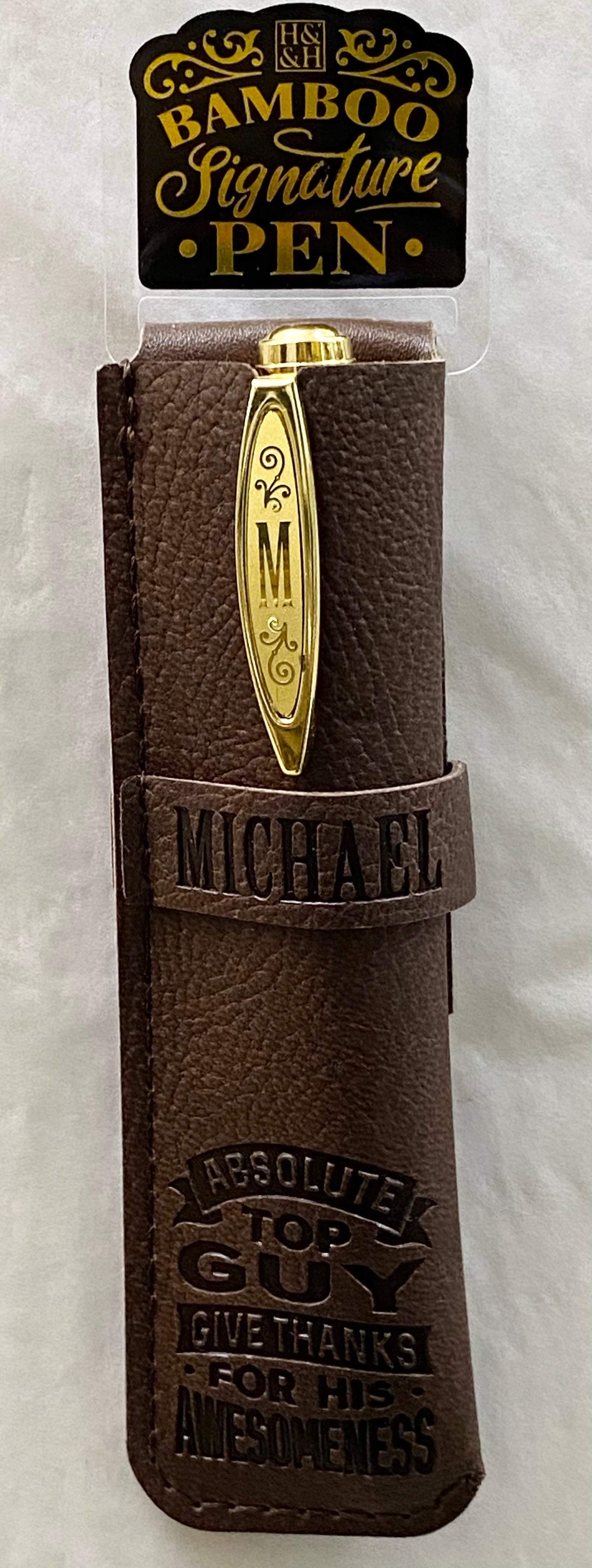 Michael Bamboo Name Pen