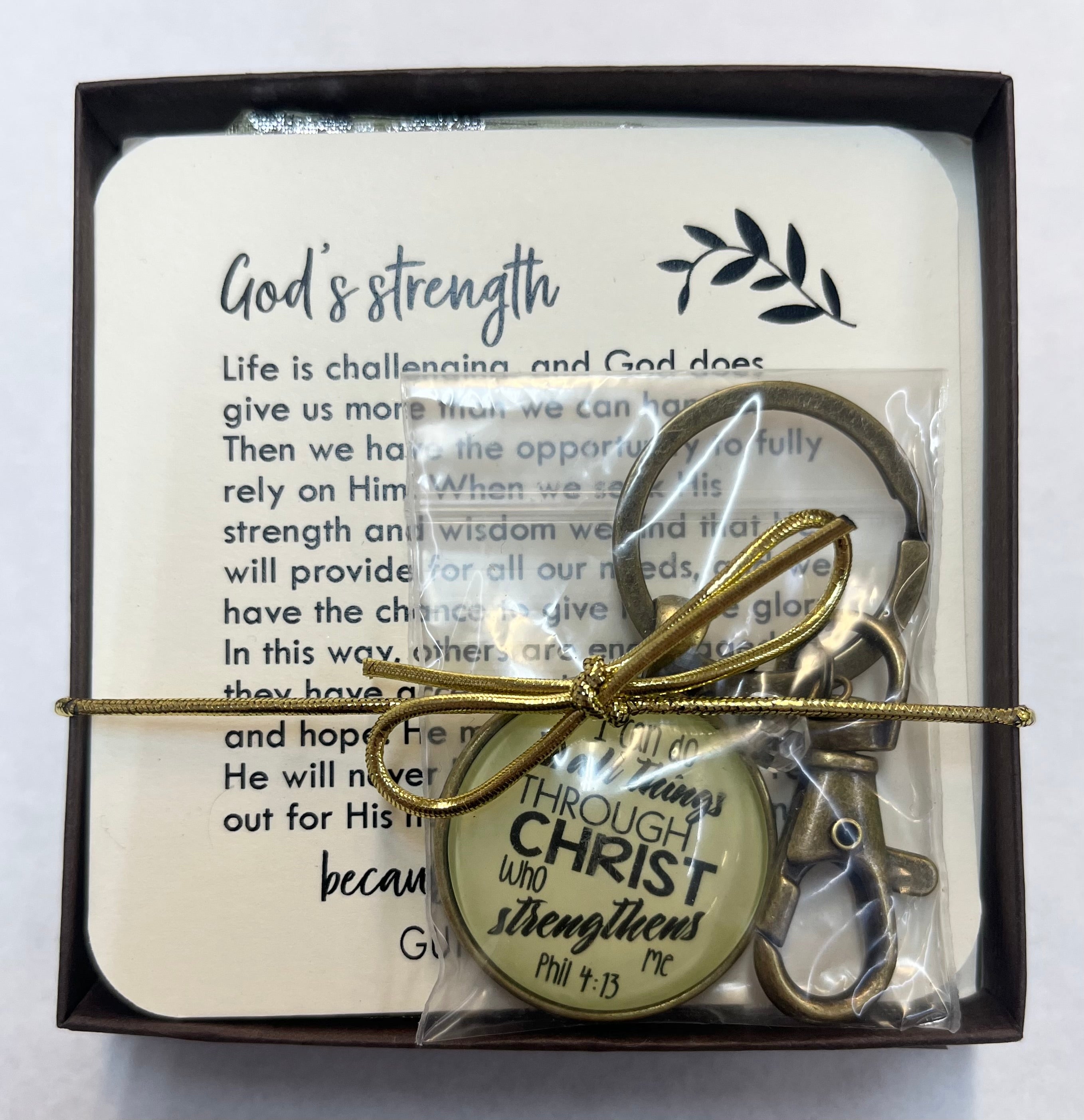 God’s Strength Key Chain