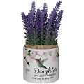 Daughter Planter With Artificial Flowers