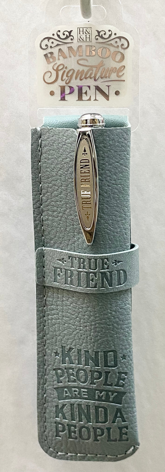 “True Friend” Bamboo Name Pen